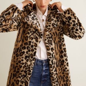 Mango Jackets & Coats - Mango leopard print coat Mango Jackets & Coats - Mango leopard print coat